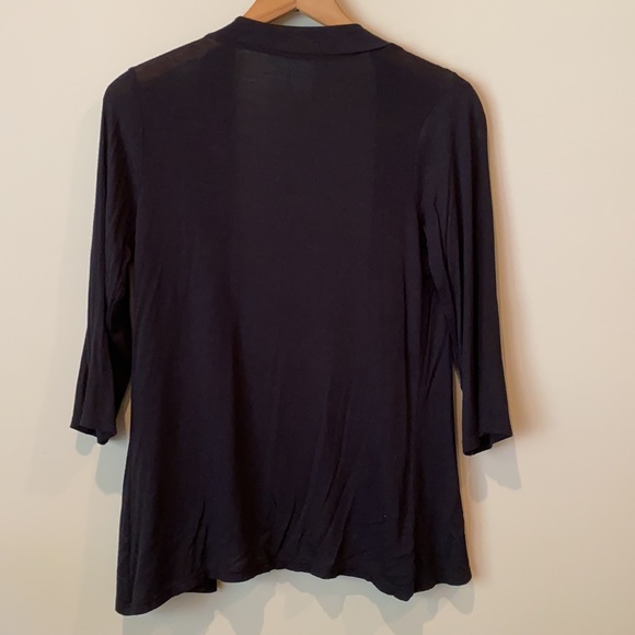 Enough About Me brand black open cardigan - Picture 3 of 4